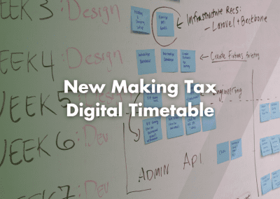 New Making Tax Digital (MTD) timetable