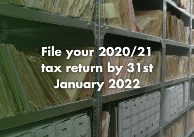 File your 2020/21 tax return by 31 January 2022