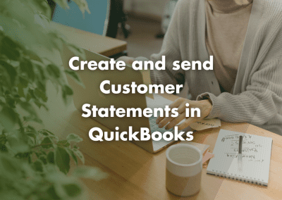 Create and send customer statements in QuickBooks