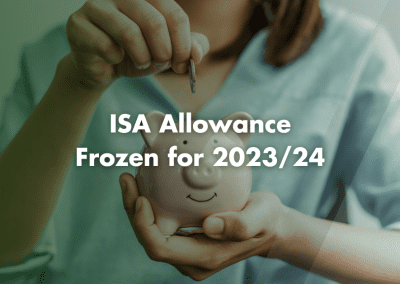ISA Allowance Frozen for 2023/24